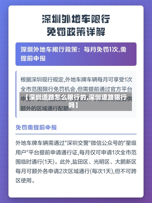 【深圳道路怎么限行的,深圳道路限行吗】-第1张图片