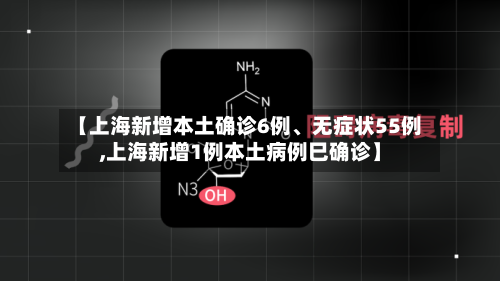 【上海新增本土确诊6例、无症状55例,上海新增1例本土病例巳确诊】-第2张图片