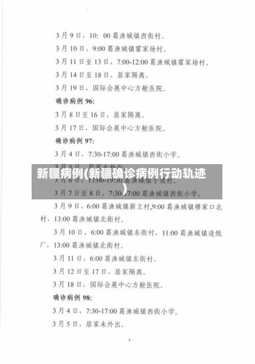 新疆病例(新疆确诊病例行动轨迹)-第1张图片