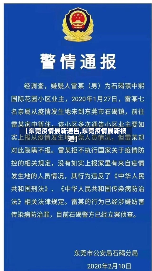 【东莞疫情最新通告,东莞疫情最新报道】