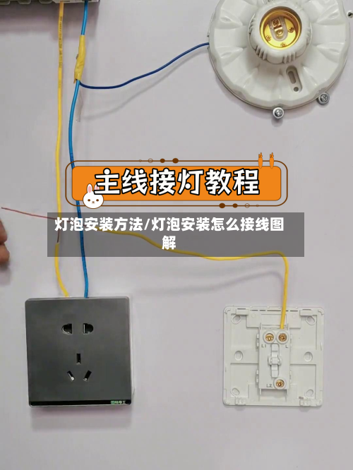 灯泡安装方法/灯泡安装怎么接线图解