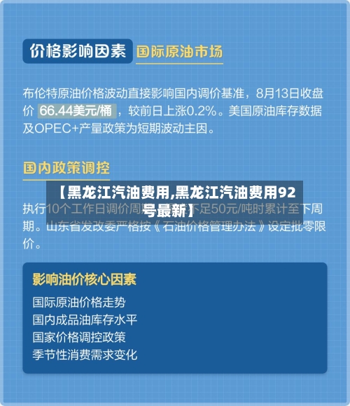 【黑龙江汽油费用,黑龙江汽油费用92号最新】