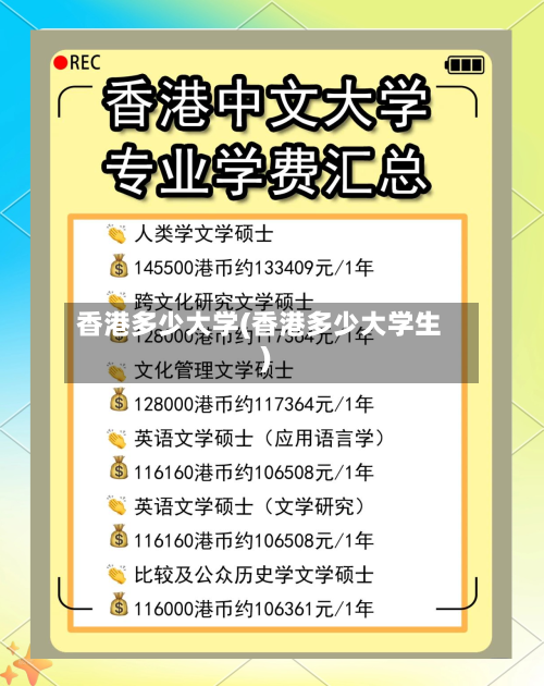 香港多少大学(香港多少大学生)