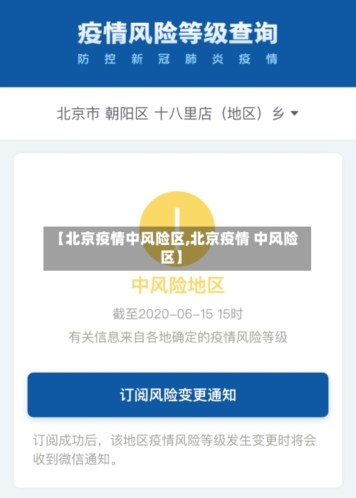 【北京疫情中风险区,北京疫情 中风险区】-第1张图片
