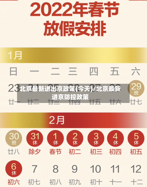 北京最新进出京政策(今天)/北京最新进京防控政策-第1张图片