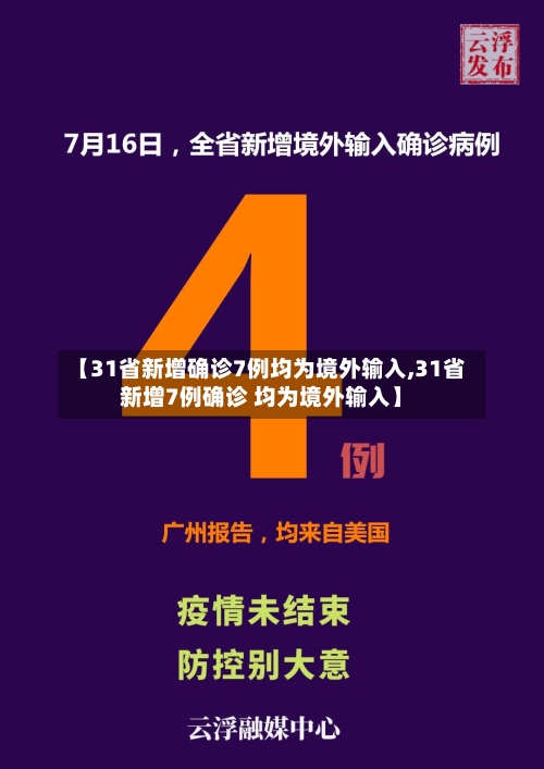 【31省新增确诊7例均为境外输入,31省新增7例确诊 均为境外输入】