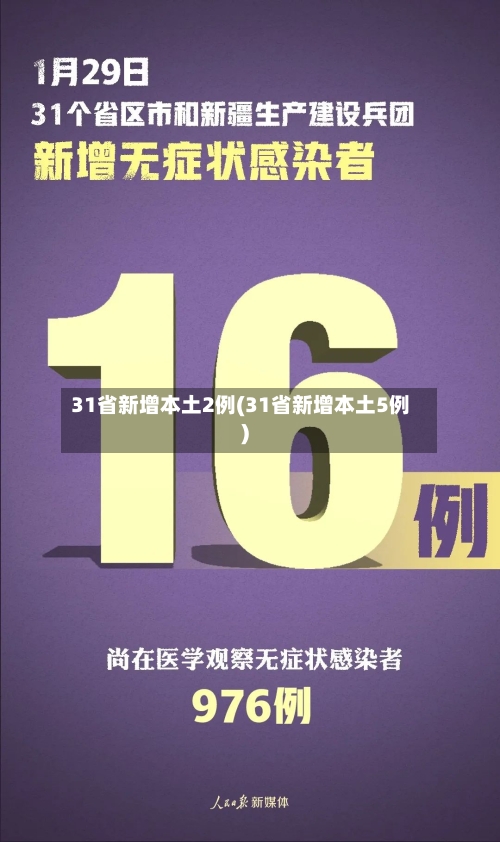 31省新增本土2例(31省新增本土5例)