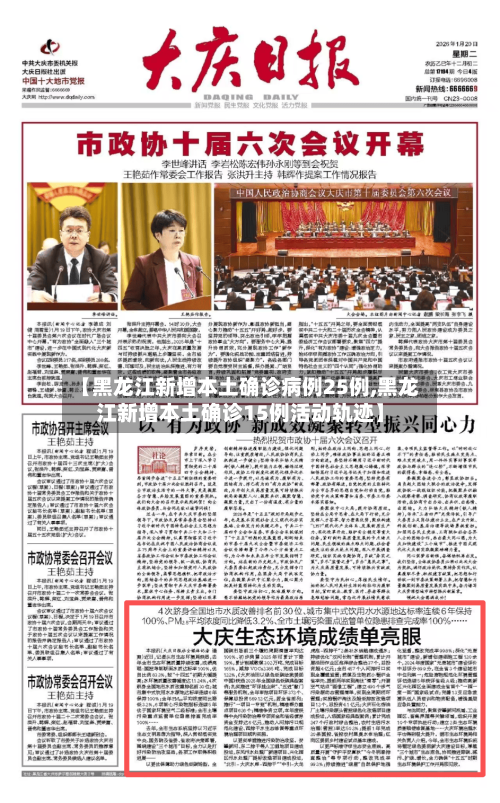 【黑龙江新增本土确诊病例25例,黑龙江新增本土确诊15例活动轨迹】