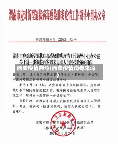 西安疫情溯源(西安疫情病毒来源)
