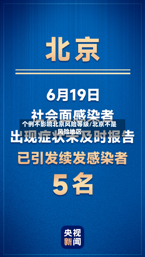个例不影响北京风险等级/北京不是风险地区