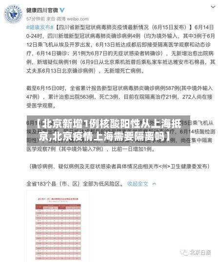 【北京新增1例核酸阳性从上海抵京,北京疫情上海需要隔离吗】-第1张图片