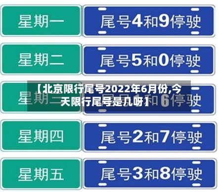 【北京限行尾号2022年6月份,今天限行尾号是几呀】