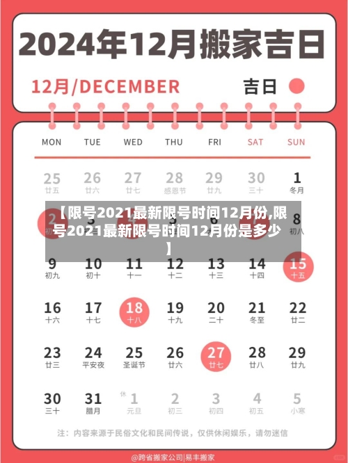 【限号2021最新限号时间12月份,限号2021最新限号时间12月份是多少】-第1张图片