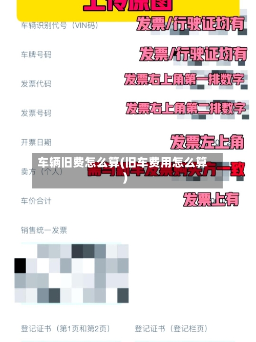 车辆旧费怎么算(旧车费用怎么算)-第1张图片