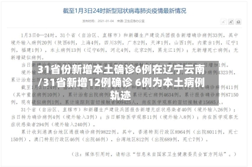 31省份新增本土确诊6例在辽宁云南/31省新增12例确诊 6例为本土病例轨迹