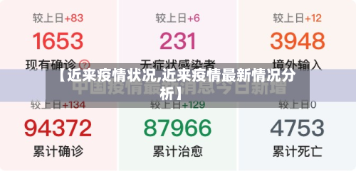 【近来疫情状况,近来疫情最新情况分析】-第1张图片