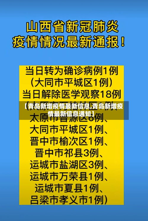 【青岛新增疫情最新信息,青岛新增疫情最新信息通知】-第2张图片