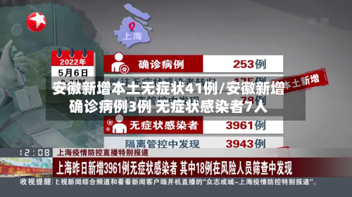 安徽新增本土无症状41例/安徽新增确诊病例3例 无症状感染者7人-第1张图片