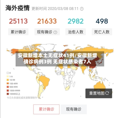 安徽新增本土无症状41例/安徽新增确诊病例3例 无症状感染者7人-第2张图片