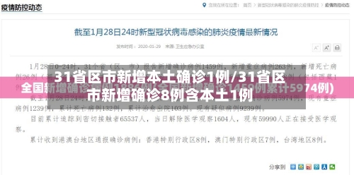 31省区市新增本土确诊1例/31省区市新增确诊8例含本土1例-第2张图片