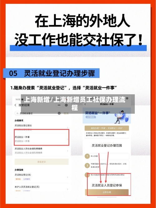 上海新增/上海新增员工社保办理流程-第2张图片
