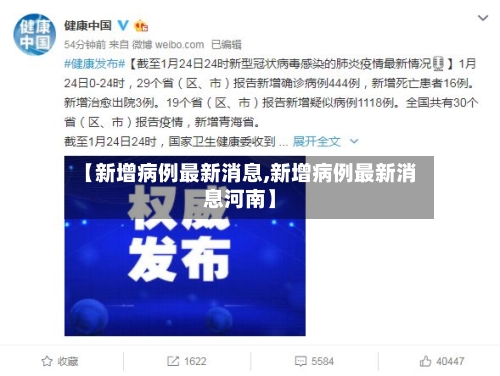 【新增病例最新消息,新增病例最新消息河南】-第2张图片