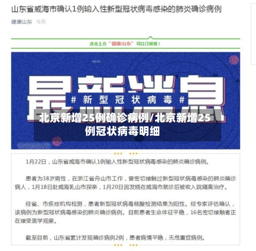 北京新增25例确诊病例/北京新增25例冠状病毒明细-第1张图片