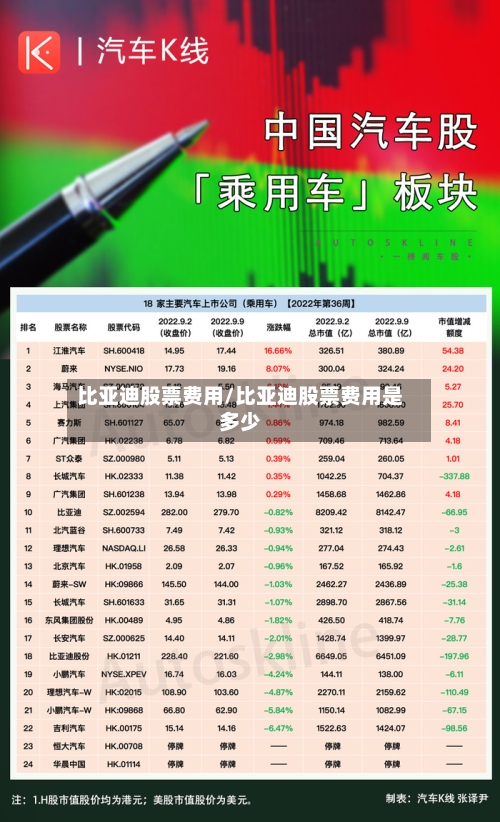 比亚迪股票费用/比亚迪股票费用是多少-第2张图片
