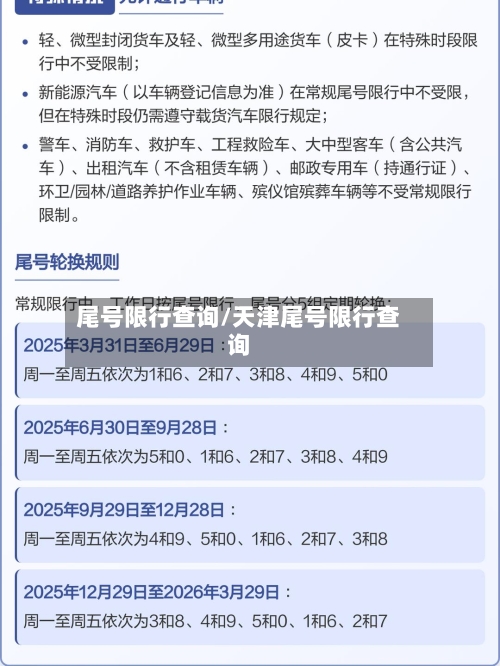 尾号限行查询/天津尾号限行查询-第1张图片