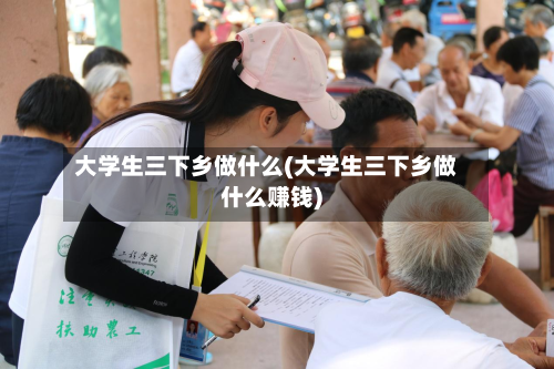 大学生三下乡做什么(大学生三下乡做什么赚钱)-第1张图片