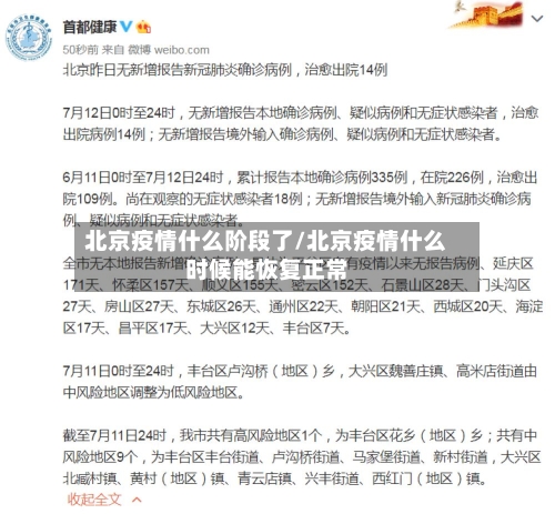 北京疫情什么阶段了/北京疫情什么时候能恢复正常-第3张图片