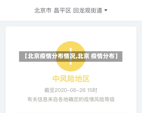 【北京疫情分布情况,北京 疫情分布】