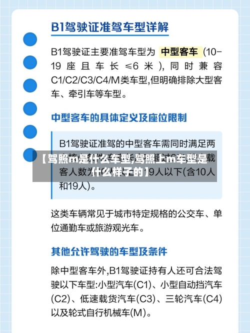 【驾照m是什么车型,驾照上m车型是什么样子的】