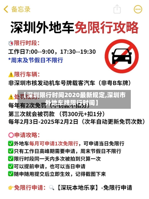 【深圳限行时间2020最新规定,深圳市外地车牌限行时间】-第3张图片
