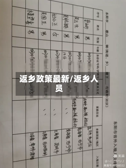返乡政策最新/返乡人员-第1张图片