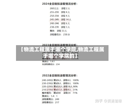【物流工程属于哪个学院,物流工程属于哪个学院的】-第3张图片