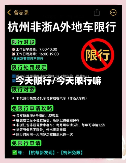 今天限行/今天限行嘛-第2张图片