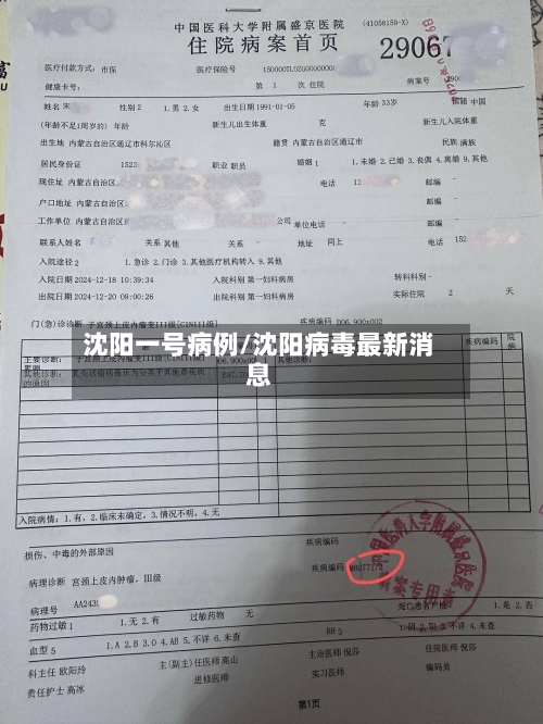 沈阳一号病例/沈阳病毒最新消息-第3张图片