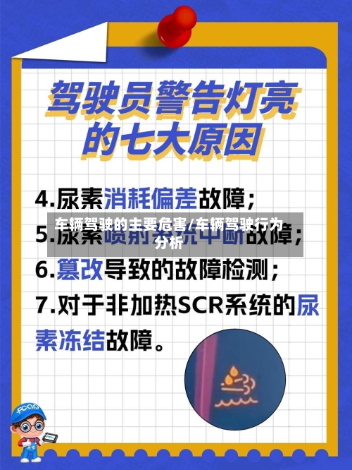 车辆驾驶的主要危害/车辆驾驶行为分析-第2张图片