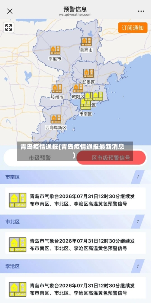 青岛疫情通报(青岛疫情通报最新消息)