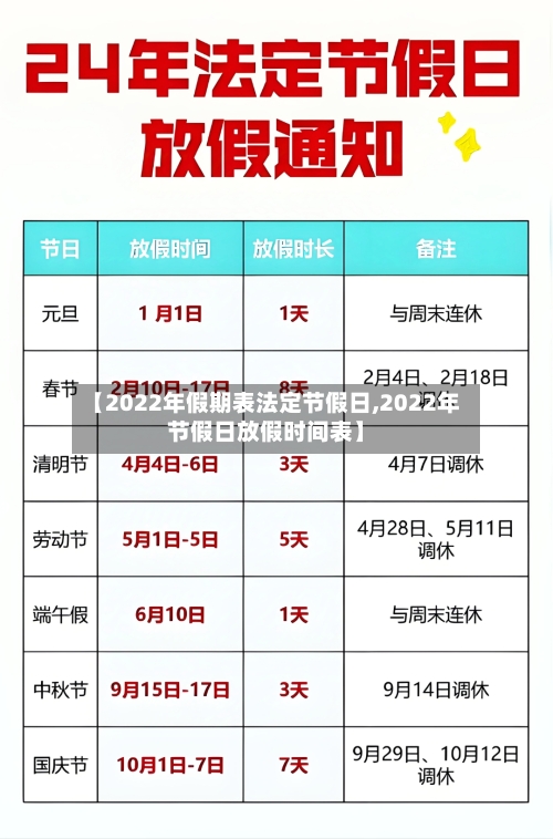 【2022年假期表法定节假日,2022年节假日放假时间表】