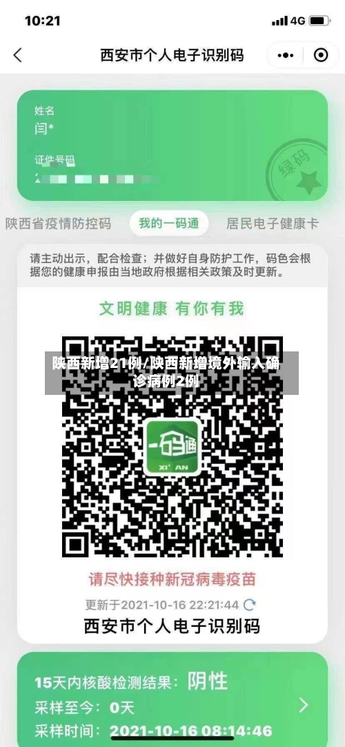 陕西新增21例/陕西新增境外输入确诊病例2例