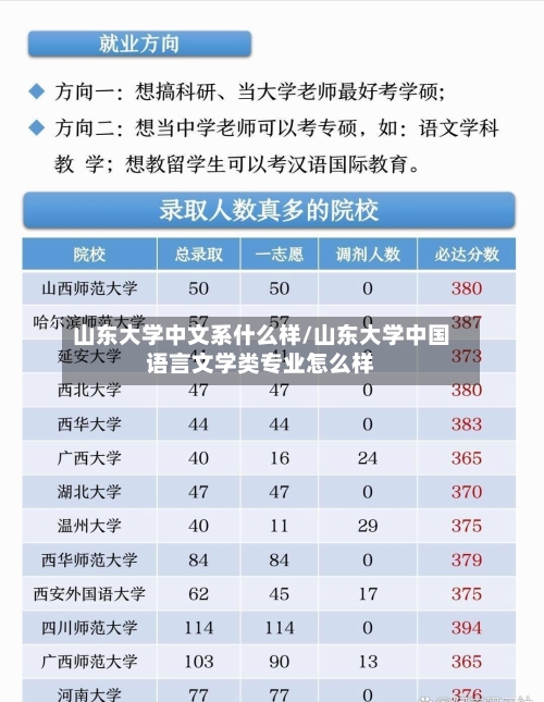 山东大学中文系什么样/山东大学中国语言文学类专业怎么样-第2张图片