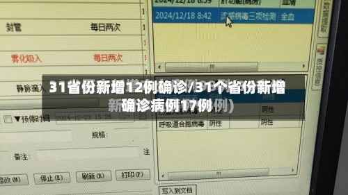 31省份新增12例确诊/31个省份新增确诊病例17例