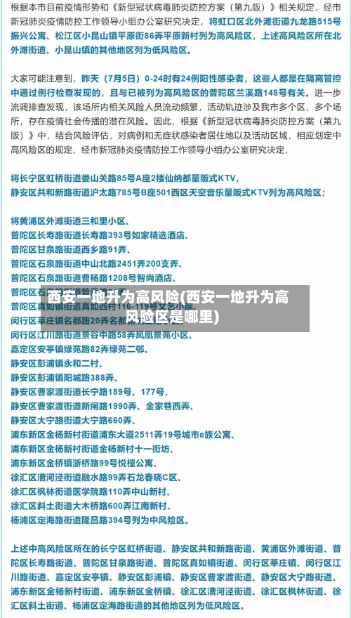 西安一地升为高风险(西安一地升为高风险区是哪里)-第3张图片