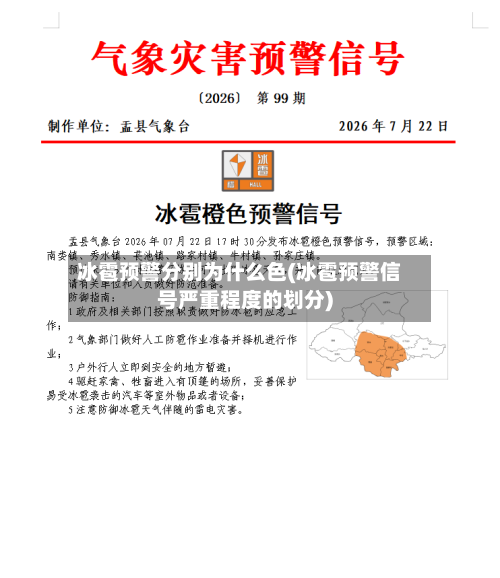 冰雹预警分别为什么色(冰雹预警信号严重程度的划分)-第1张图片