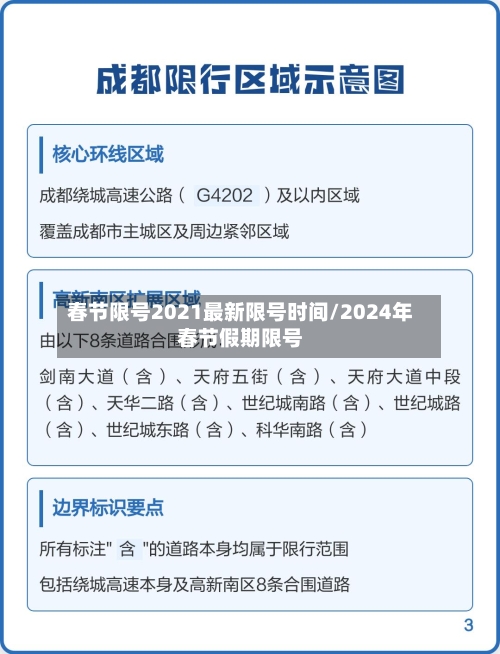 春节限号2021最新限号时间/2024年春节假期限号